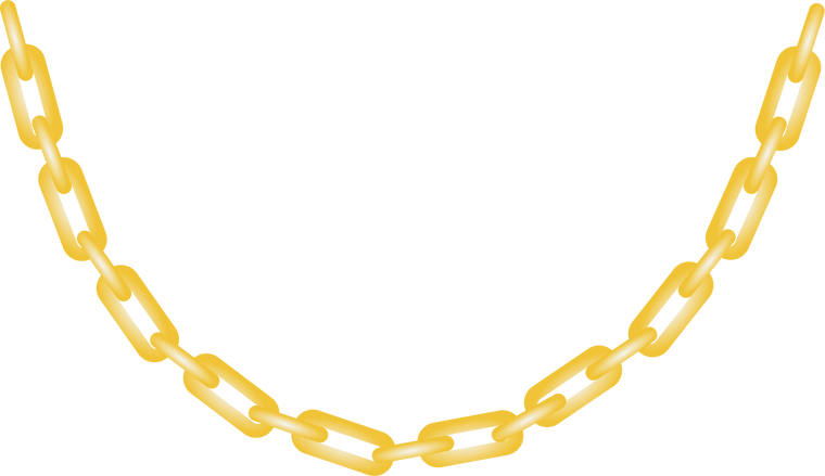 gold chain necklace png 04